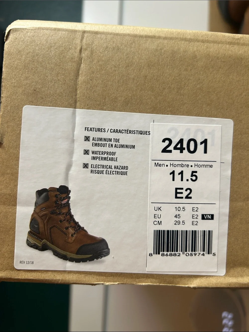 NIB Red Wing 2401 Waterproof Aluminum Toe Boots 11.5 E2 + Insoles Socks Oil